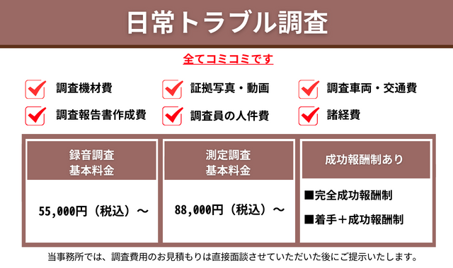 日常トラブル調査量機