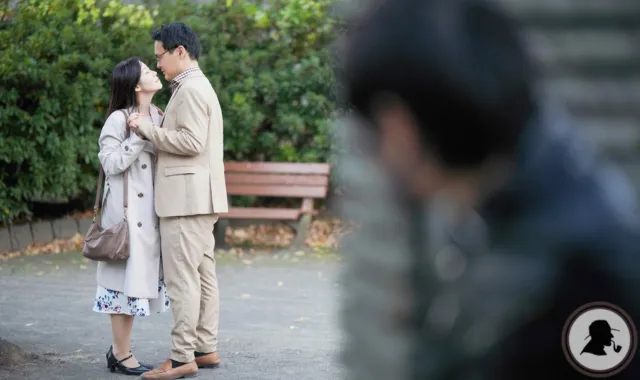 浮気現場をおさえる探偵